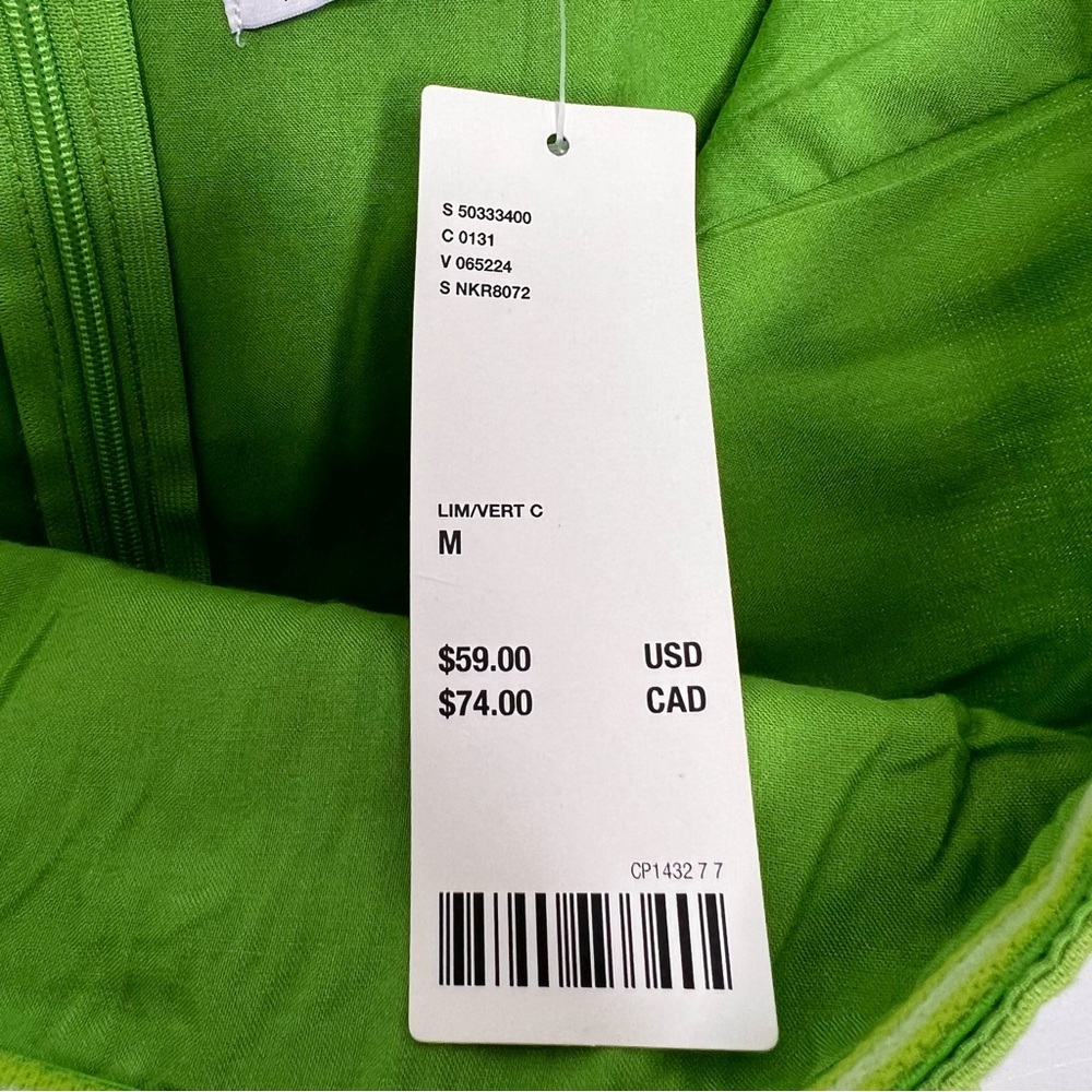 Urban Outfitters Lime Green Strapless Tie-Waist Romper - Picture 5 of 8